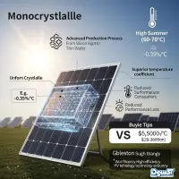 بهترین پنل خورشیدی برای مشهد مونوکریستال یا پلی کریستال؟