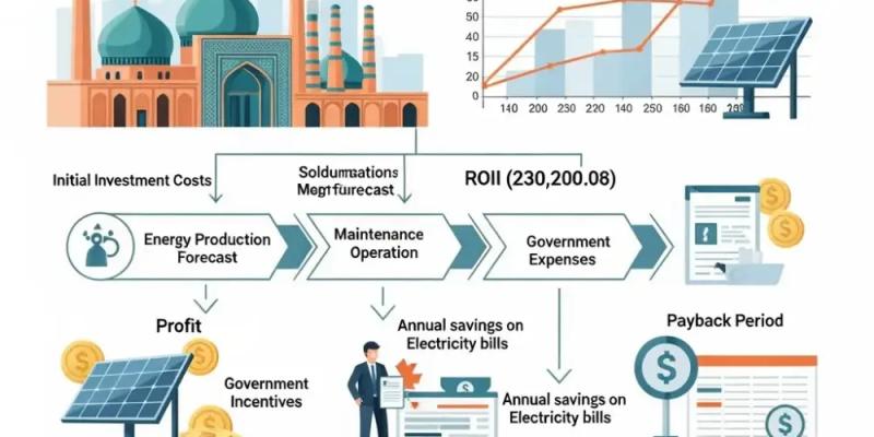 محاسبه دقیق بازگشت سرمایه (ROI) در پروژه‌های نیروگاه خورشیدی