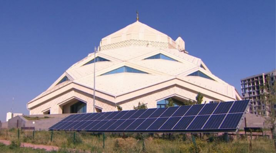 افتتاح اولین مسجد سبز در کشور قزاقستان